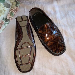 Cole Haan Patent Brown Driving shoe